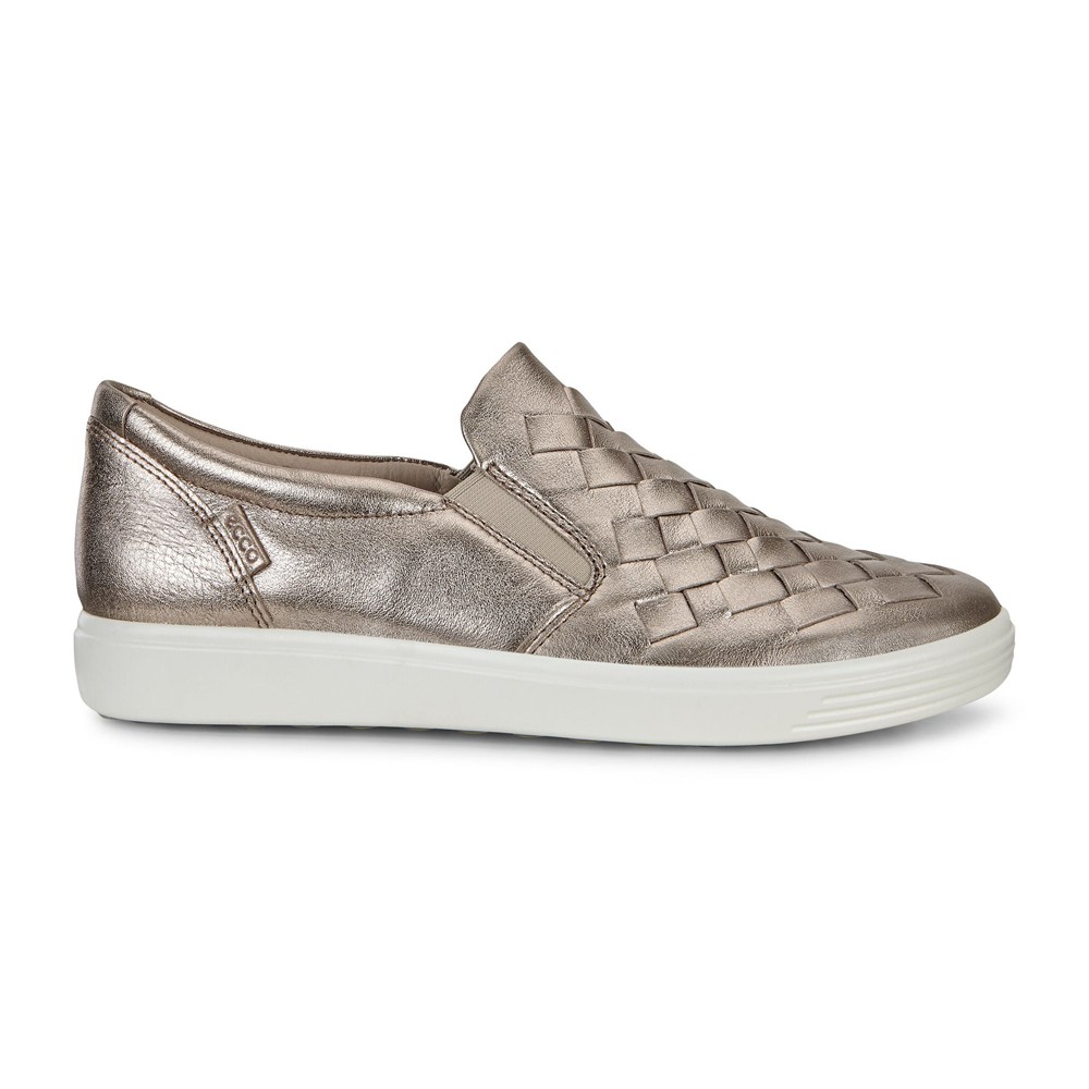 ECCO Womens Sneakers Silver - Soft 7 - KRM-602945